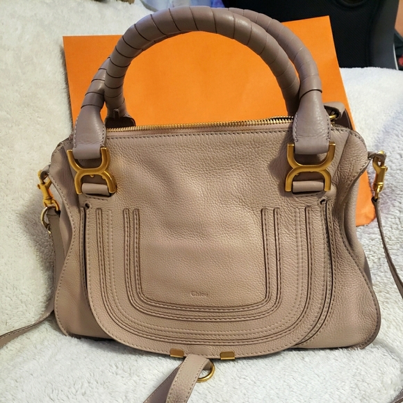 Chloe Handbags - ❣Chloé Marcie Calfskin Leather Satchel❣